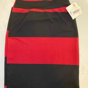Lularoe Red and Black Cassie Skirt